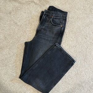 B sides black denim